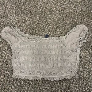 American Eagle Cropped Scrunch Top